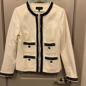 Talbots Cream & Black Blazer